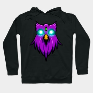 owl with glowing eyes Hoodie